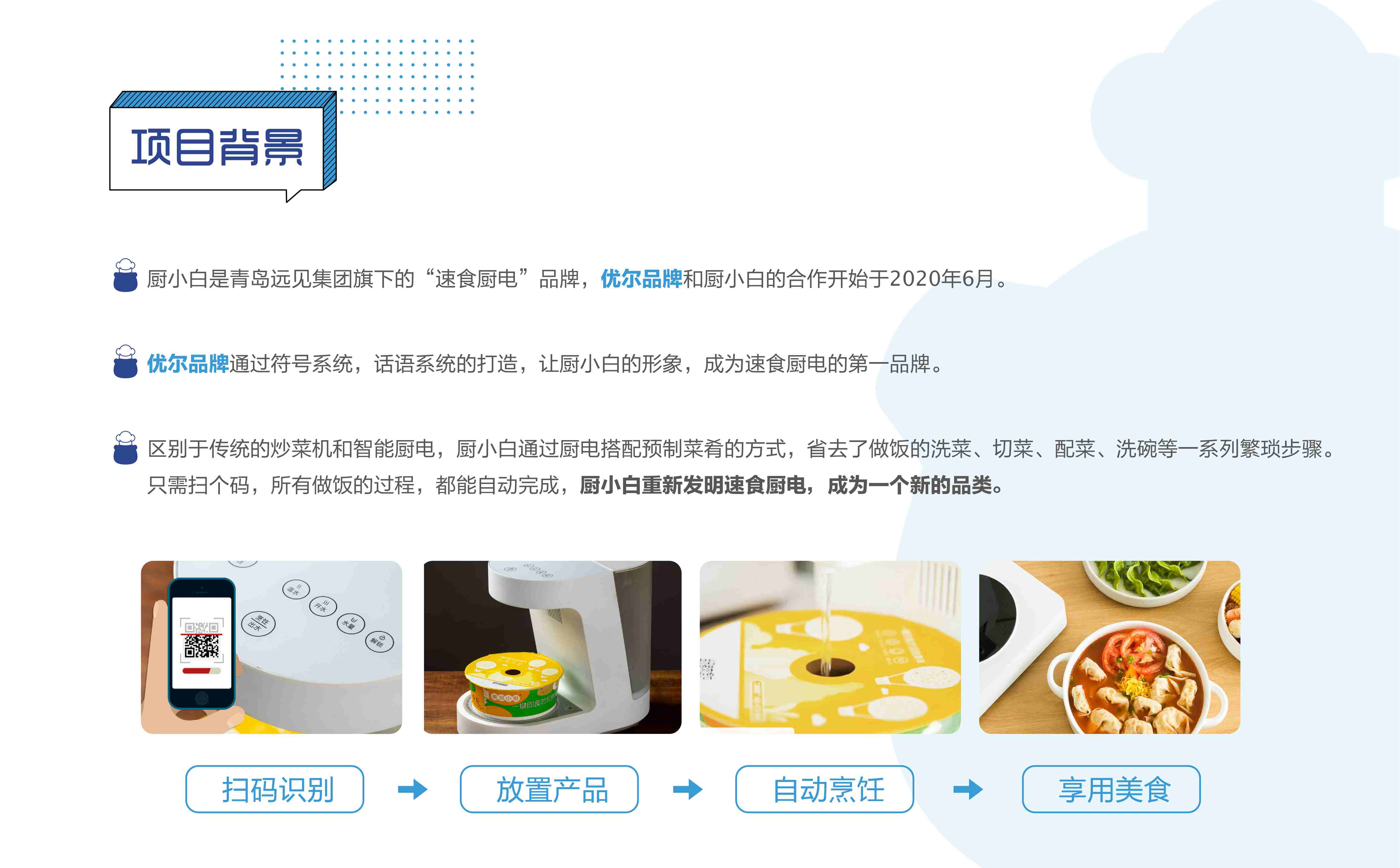 厨小白做饭机器人品牌全案策划设计(图3) 小家电品牌全案策划设计,小家电品牌定位,小家电战略分析,小家电市场研究,小家电核心价值提炼,小家电si连锁设计,预制菜项目全案策划设计(图3)